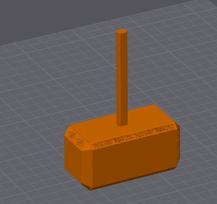 Dummy 13 Thors Hammer resized 200% 3D model thumbnail