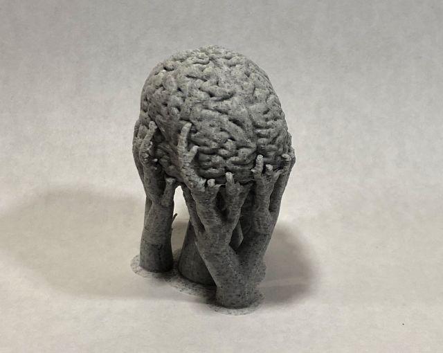 Creepy Brain on a Stalk 3D model thumbnail