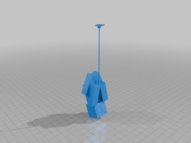 spiderman in minecraft 3D model thumbnail