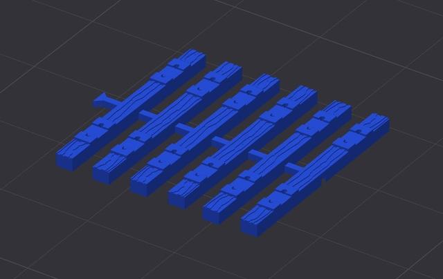 Mainline Tie Model - Multi Scale 3D model thumbnail