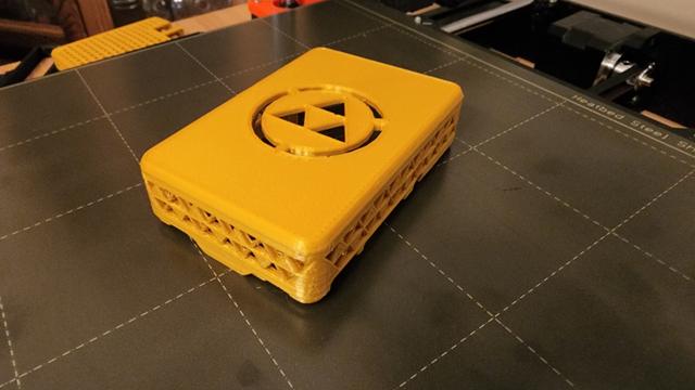 Tri-Force Raspberry Pi 4 Case Top 3D model thumbnail