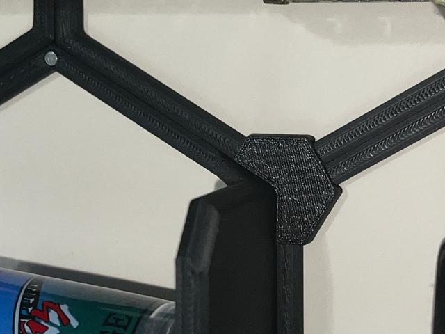 Connector for Shelved Sections of Wall Display Shelf 3D model thumbnail