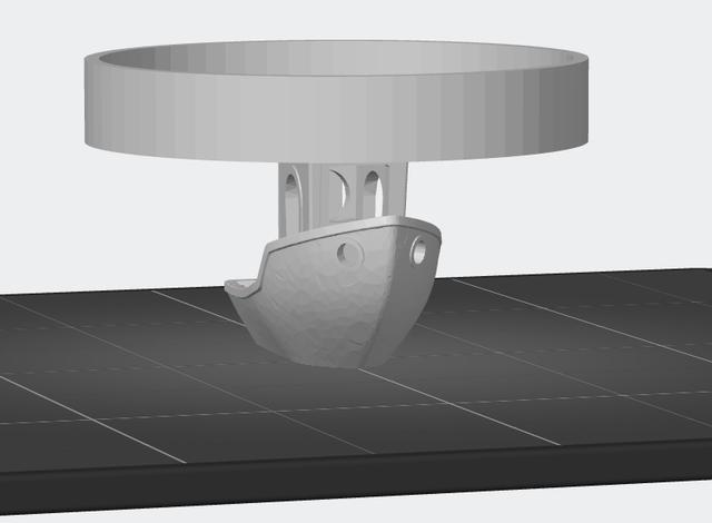 Benchy glass holder 3D model thumbnail