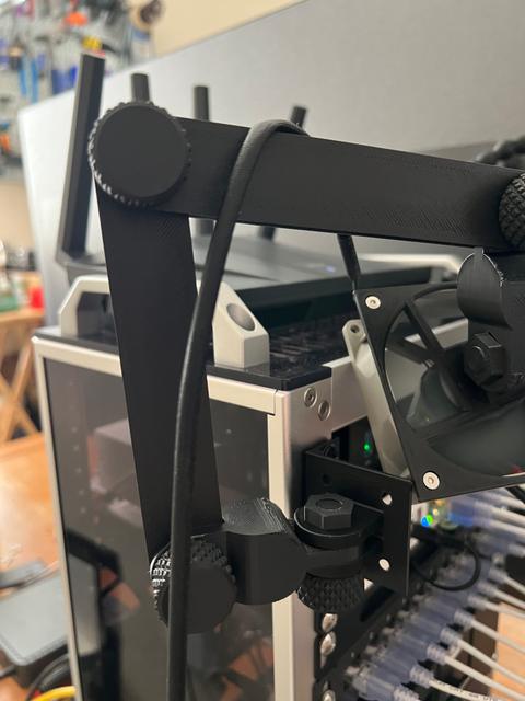 Rack mount base for mechanically  articulate arm 3D model thumbnail