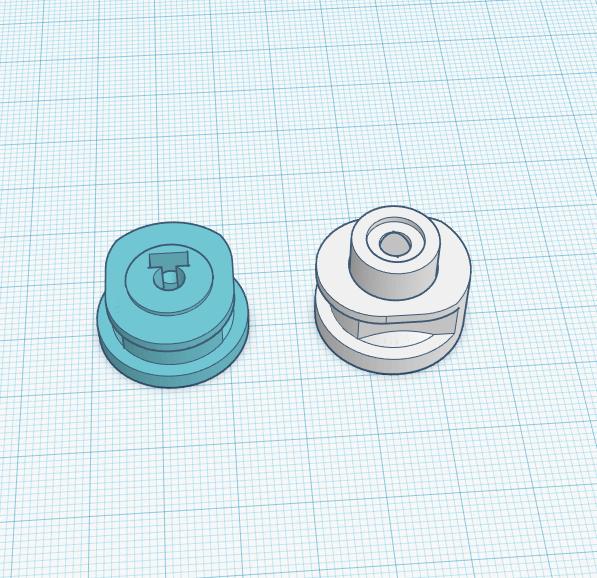 Repwinder - Shortened End Caps 3D model thumbnail