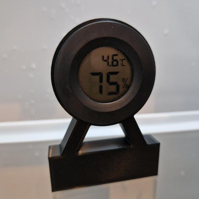Circular Hygrometer Stand 3D model thumbnail