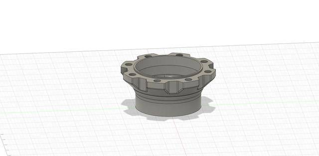 Magnetic Dust Collection Connectors (Male Hose) 3D model thumbnail