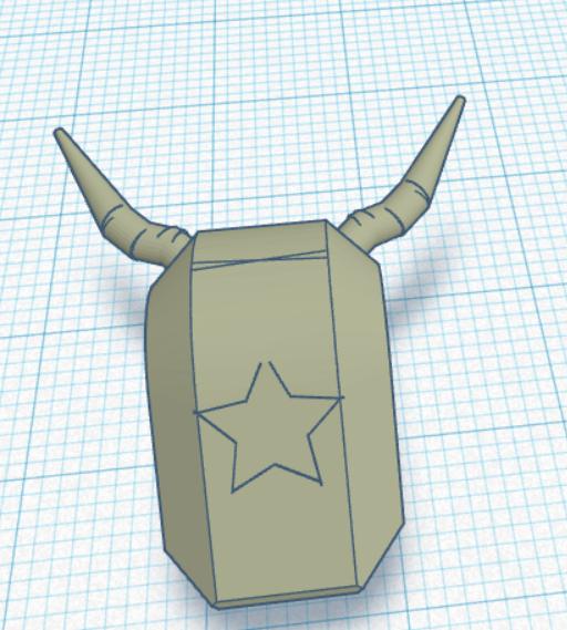 devil head for dummy 13 3D model thumbnail