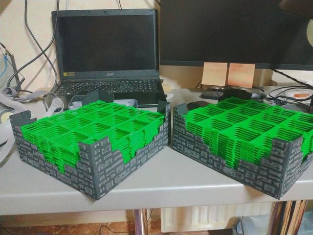 Carcassone holder for 4X4 grid ( inner size 202mmx202mm)  3D model thumbnail