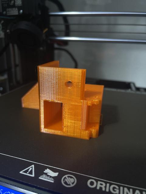 Front/Hinge Brackets with Cable Guide Opening 3D model thumbnail