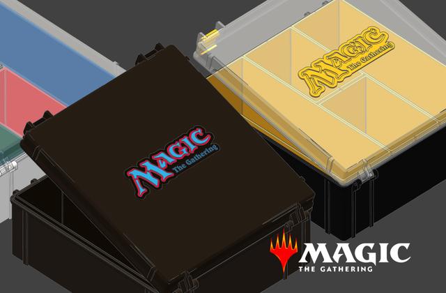Magic: The Gathering Rugged Storage Box, Inserts and Original Logo 3D model thumbnail