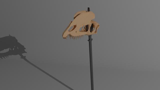 Dilo spear 3D model thumbnail