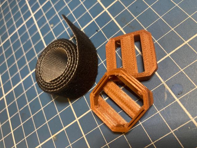 Velcro Strap snap for openGrid (wide 20mm) 3D model thumbnail