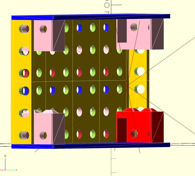 Homelab Rack Frame Server 10 INCH 3D model thumbnail