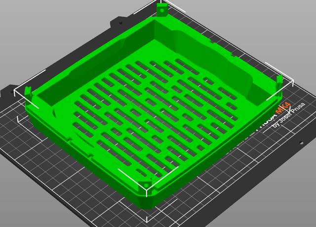 Louque Raw S1 Top cap for A14x25 G2 Noctua fan 3D model thumbnail