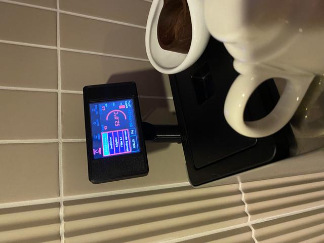 Gaggiuino back mount for Nextion 2.4 Gen 2 screen 3D model thumbnail