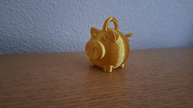 Christmas piggy 3D model thumbnail