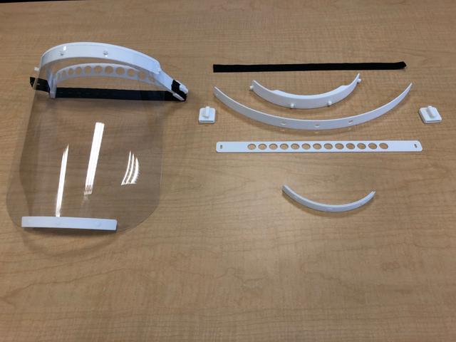 Nestable face shield based on Prusa RC2 3D model thumbnail