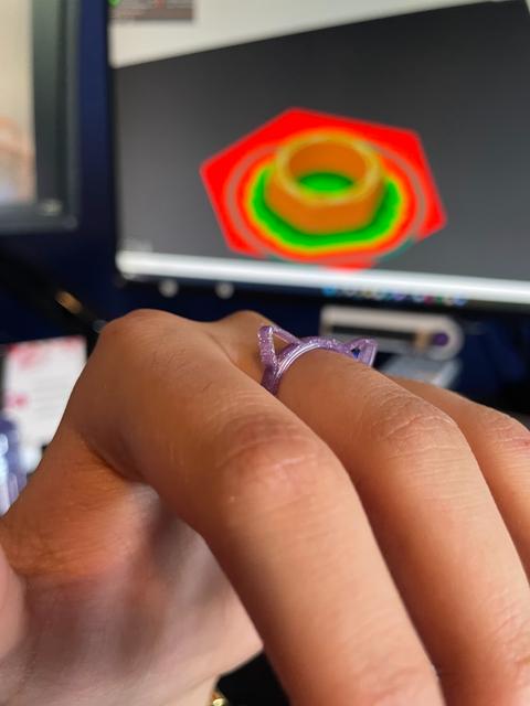 Cat Ear Ring 3D model thumbnail