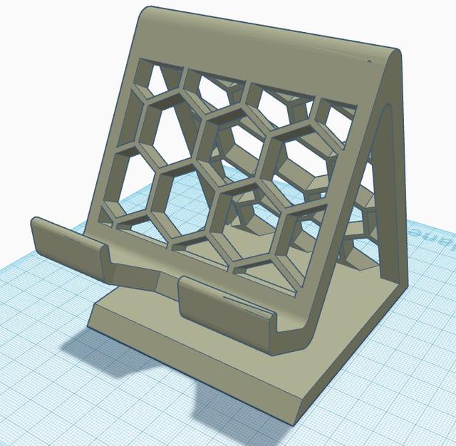 Jumbo phone/tablet stand 3D model thumbnail