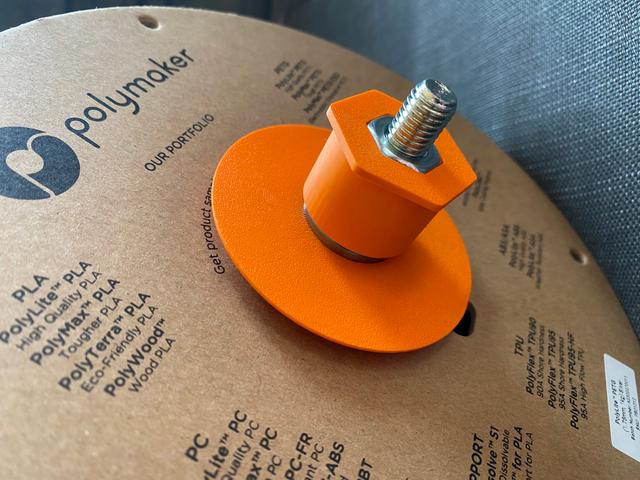 unwinder spool axle 3D model thumbnail