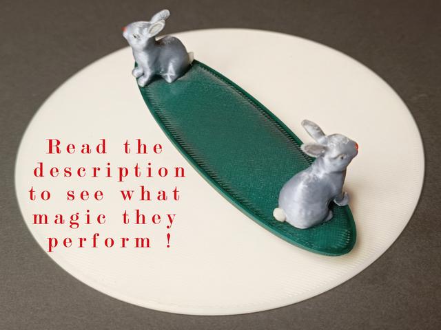 The Magical Easter Bunny Duo 3D model thumbnail