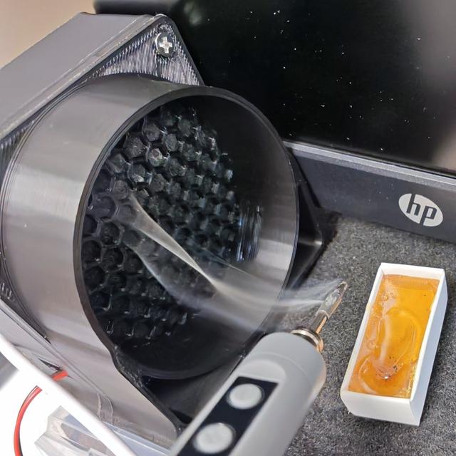 Compact and Cheap Soldering Fume Extractor with an 80mm fan 3D model thumbnail