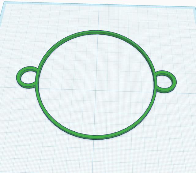 Bollard Gasket for plastic chain link between pipes 3D model thumbnail