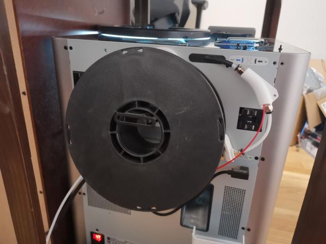 Bambu Lab X1C P1P Foldable offset back spool mount 3D model thumbnail