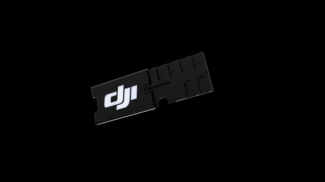 Micro SD Card Holder with DJI Logo 3D model thumbnail