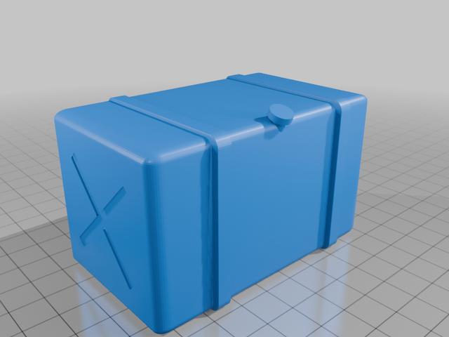 Hollow RC 1/14 Truck Fuel tank 3D model thumbnail