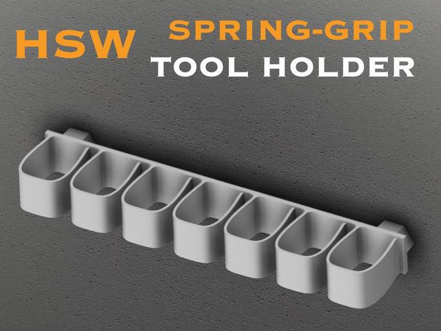 Spring-Grip Tool Holder for HSW 3D model thumbnail