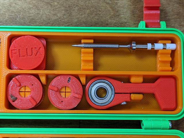 Flux Paste Box for Rugged Multipart Pinecil/TS100/TS80 Case 3D model thumbnail