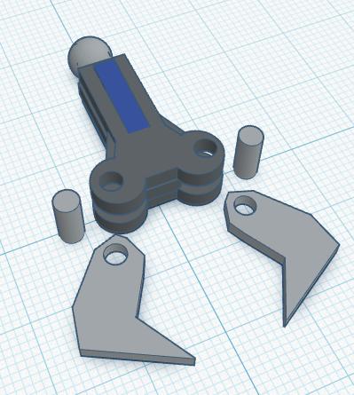 Dummy 13 Claw 3D model thumbnail