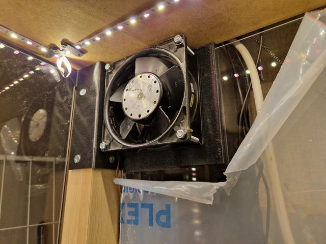 120mm Fan mount for LACK back leg 3D model thumbnail