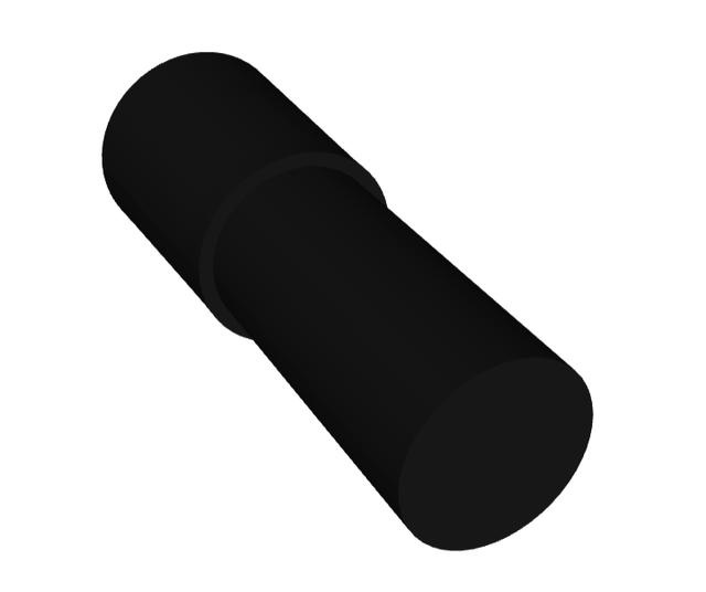 13mm knob pot shaft extender for Zoom Multistomp and B1/G1 Four effects pedals 3D model thumbnail