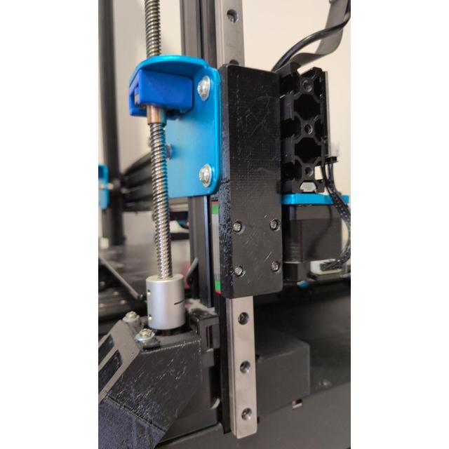 Artillery Sidewinder X1 Z Linear Rail Adapter 3D model thumbnail