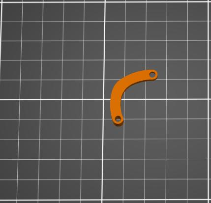 Claw push rod mirrored 3D model thumbnail
