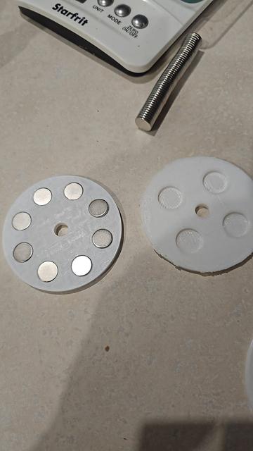 Mag Plate for 8 x 12x2mm Magnets for FMD's Dishwasher Sign 3D model thumbnail