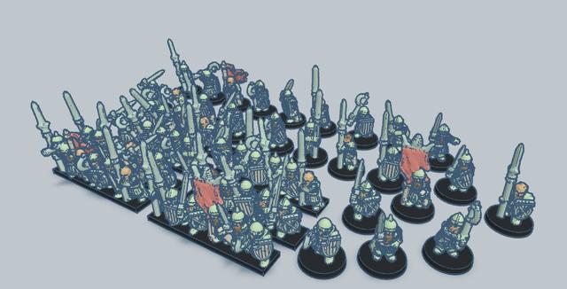 Army of the Dead 10mm Scale 3D model thumbnail