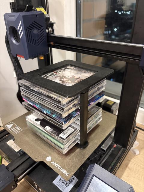 CD rack top 3D model thumbnail