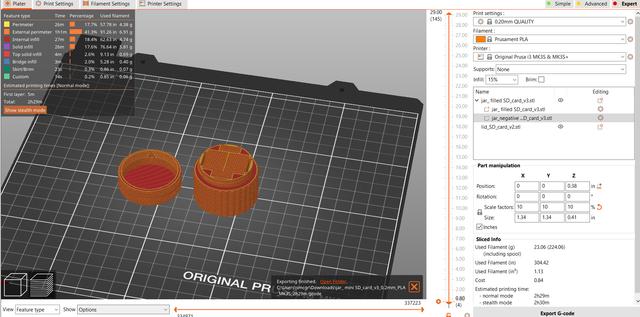 Mini sd card case 3D model thumbnail