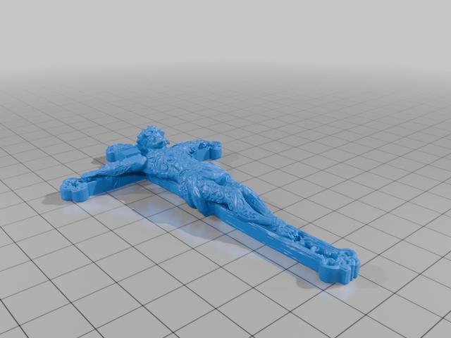 Ornate Crucifix 3D model thumbnail