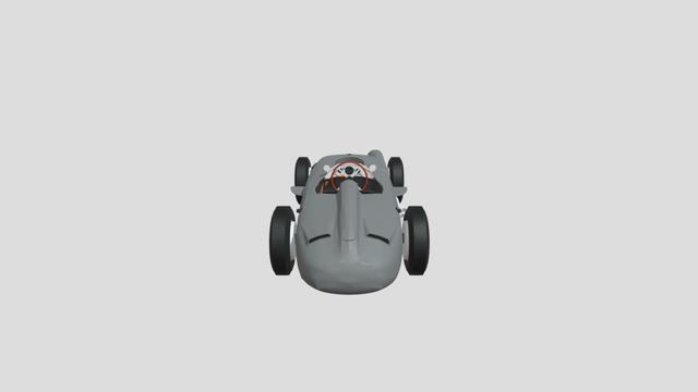 Mercedes-Benz W196 Monoposto for 3D-printing 3D model thumbnail