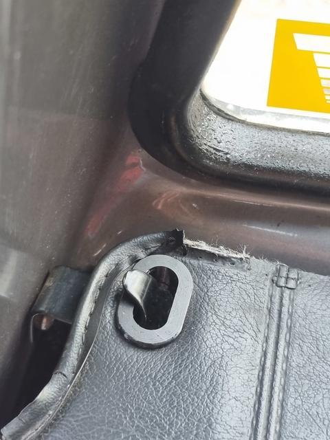 VOLVO 240 trunk roller blind insert (douring testing) 3D model thumbnail