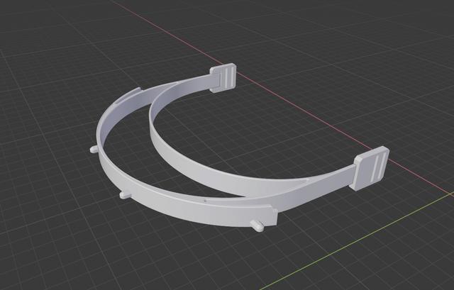 Face shield 3D model thumbnail