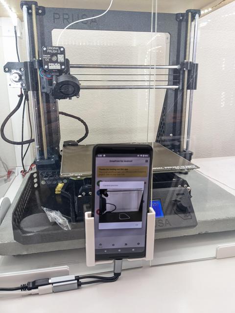 Octo4a Phone Holder for Lack Enclosure 3D model thumbnail