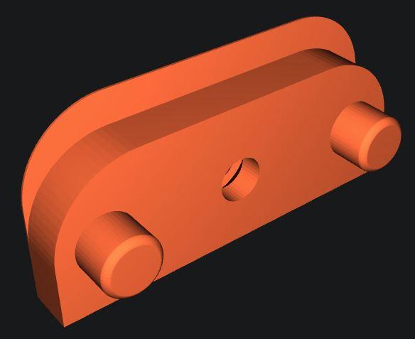 Beer crate hanger for ¼" Pegboard 3D model thumbnail