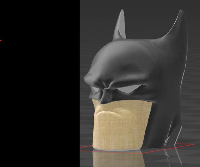 Animated batman Head for Dummy/Lucky 13 3D model thumbnail