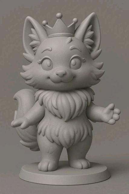 Princess floofy bottom figuring v1 3D model thumbnail